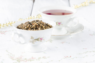 fruit tea with dried fruit