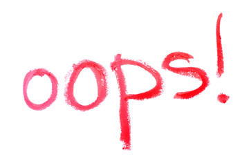 Inscription lipstick 