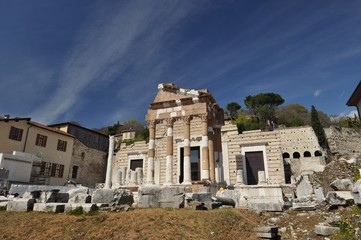 Capitolium in the Roman forum, Brescia, Italy
