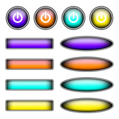 Set vector color buttons