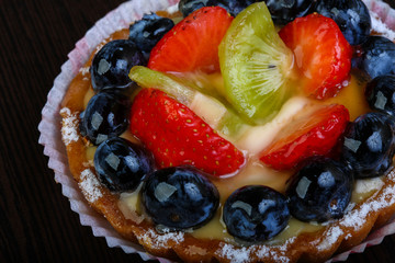 Pastry with berries