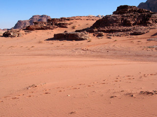 Fototapeta na wymiar Red dunes