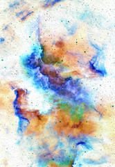 Fototapeta na wymiar Nebula, Cosmic space and stars, blue cosmic abstract background.