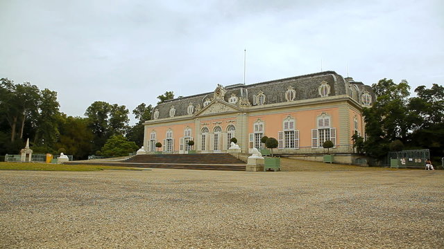 Schloss Benrath in a daytime under blue sky