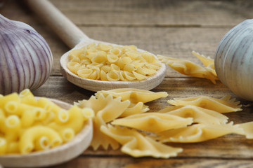 Close up of pasta on spoon