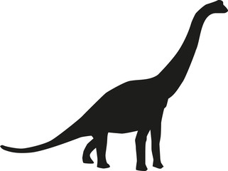 Dinosaur brachiosaurus silhouette