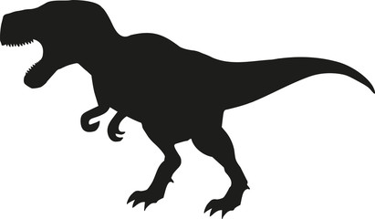Dinosaur tyrannosaurus silhouette - 99651328
