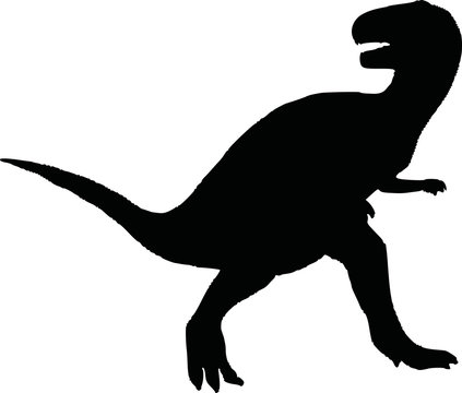 Dinosaur t-rex silhouette