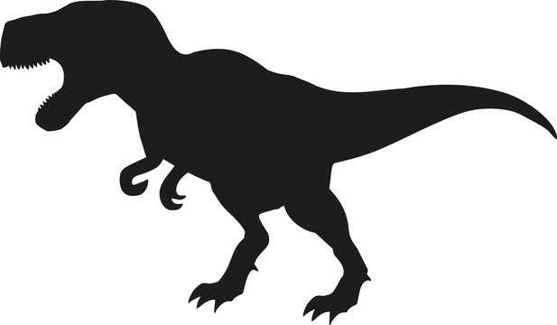 Dinosaur tyrannosaurus silhouette