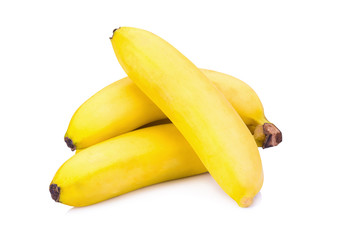 bananas on the white background