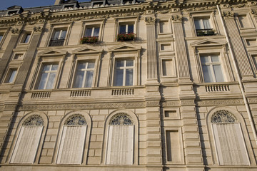 Typical Parisian Facade, Paris, France, Europe