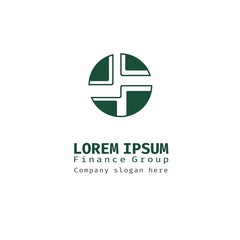 Abstract vector sign in sphere shape. Business icon for the  company. Logo for Business  Media Technology. Other companies. Illustration.