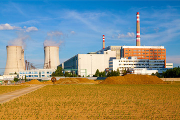 Nuclear power plant Temelin in Czech Republic Europe
