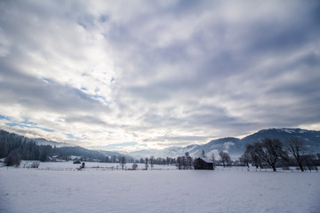 Winterlandschaft, Weitwinkel