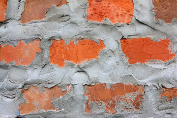 Densely cemented ground birick wall