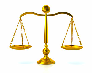 Illustration of golden scales