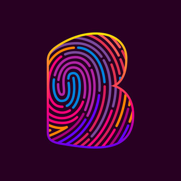 B letter line logo.