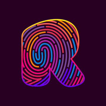 R letter line logo.