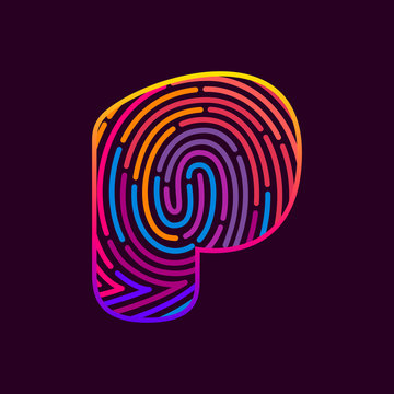 P letter line logo.