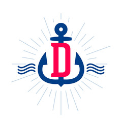 D letter logo.