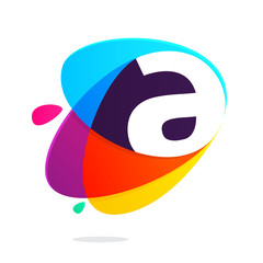 A letter with ellipses intersection logo.