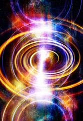 Abstract background and color circle effect, color background.