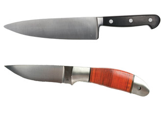 Knife on a white background.Vector