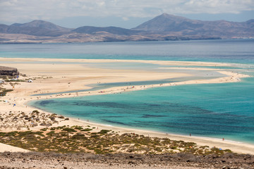 Strand Playa de Sotavento, Kanarische Insel Fuerteventura, Spanien