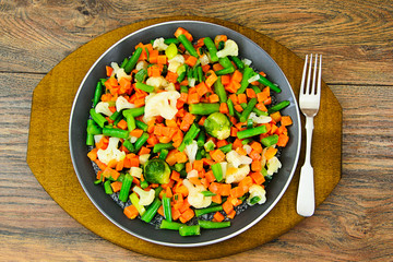 Mexican Mix of Vegetables. Tomatoes, Celery Root, Green Beans, P