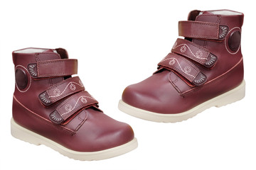 The image of a children's shoes