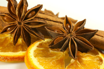 decorations with dried fruit