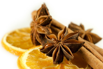 decorations with dried fruit