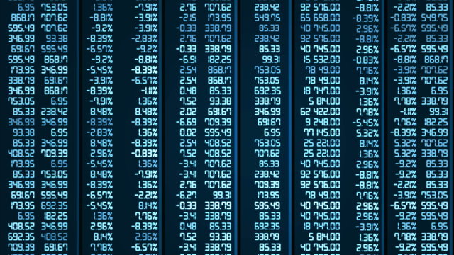 Analytical data processing results in electronic board, computer animation