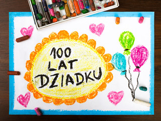 kolorowy rysunek wykonamy z okazji Dnia Dziadka © czarny_bez