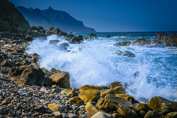 Coast at Taganana in Tenerife island - Canary Spain