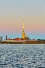 Obraz premium Scenic view of Peter and Paul Fortress in St. Petersburg, Russia