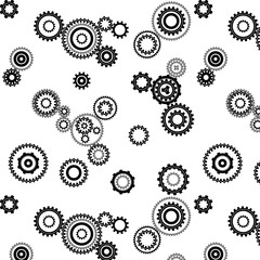 Gears on a white background