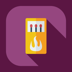 Flat modern design with shadow icons matches