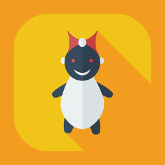 Flat modern design with shadow icons children