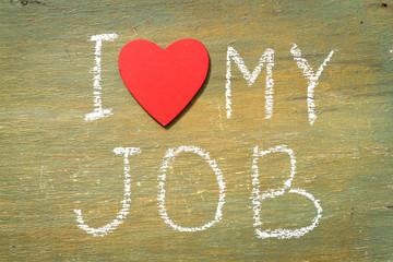 Text i love my job