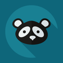 Flat modern design with shadow icons pandas