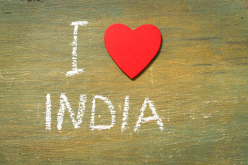 Text i love India