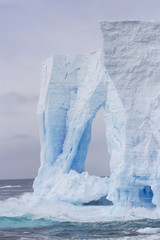 Tower sculpture in iceberg
