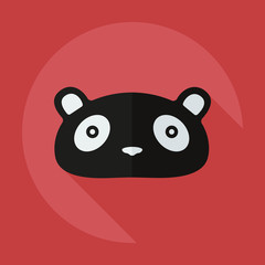 Flat modern design with shadow icons pandas