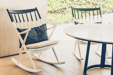 Modern chair and table