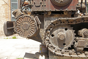 Mining equipment in industrial park