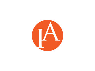 Double IA letter logo