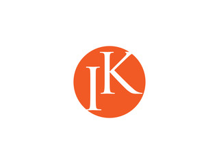 Double IK letter logo