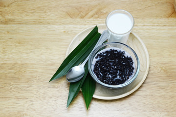 Thai dessert in coconut milk