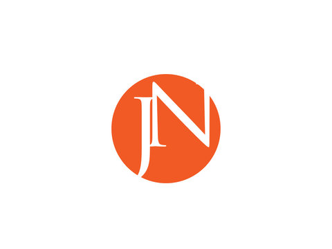 Double JN letter logo